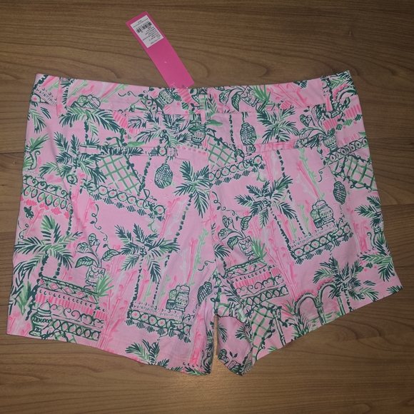 Lilly Pulitzer Tropical Print Women Shorts NWT Sz10 - Picture 5 of 10